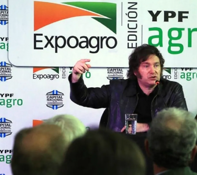 El Presidente Milei visita la última jornada de expoagro en San Nícolas