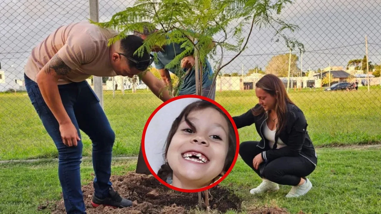 Un cuadro y un árbol: el recuerdo de los papás de Kim Gómez