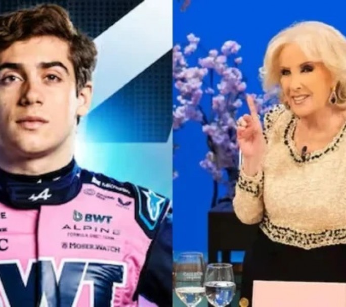 El curioso pedido de Franco Colapinto a Mirtha Legrand en redes sociales