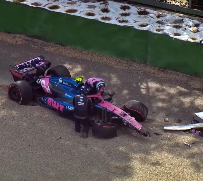 Franco Colapinto destrozó el auto en la clasificación en Ímola