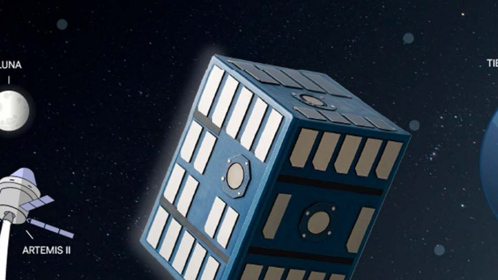 Una nueva misión de la NASA a la luna contará con un microsatélite argentino