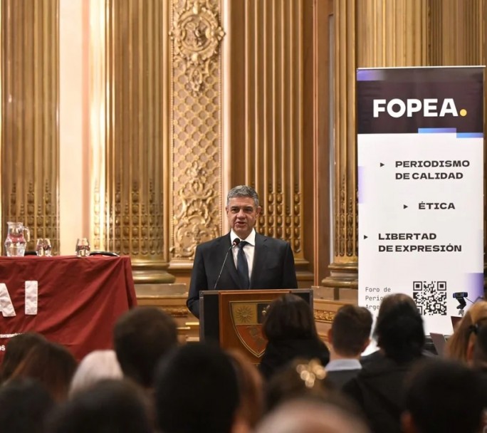 Jorge Macri arremete contra Milei: "Somos testigos de un hostigamiento constante hacia el periodismo"