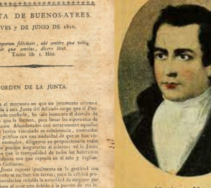 En memoria a Mariano Moreno se celebra hoy el día del Periodista en Argentina