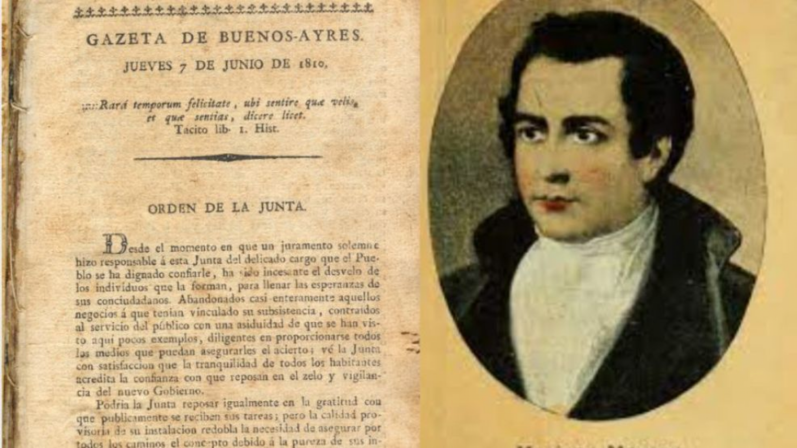 En memoria a Mariano Moreno se celebra hoy el día del Periodista en Argentina