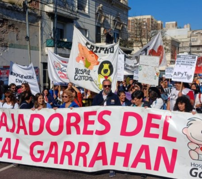 Nueva marcha hacia plaza de mayo de trabajadores del Garraham