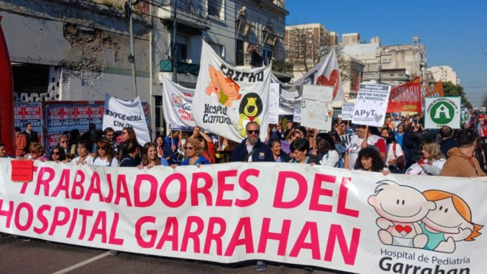 Nueva marcha hacia plaza de mayo de trabajadores del Garraham