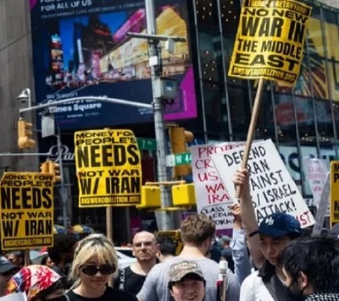 Protestas en EE.UU. contra la guerra en Medio Oriente