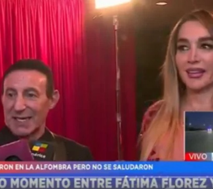 Fátima y Norberto: Saludo incómodo post-Martín Fierro