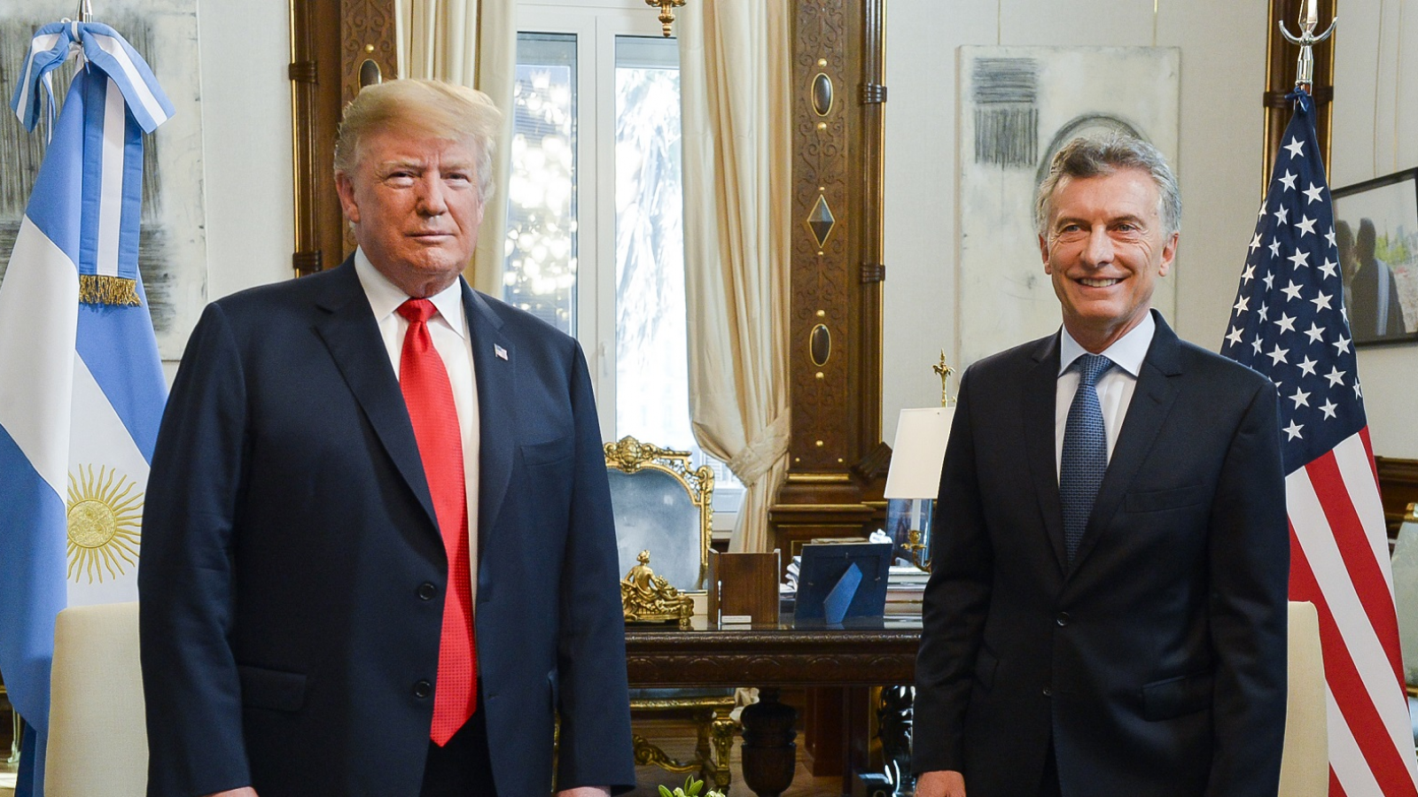 En el Mundial de Clubes, Macri se reencontró con Donald Trump y su mujer